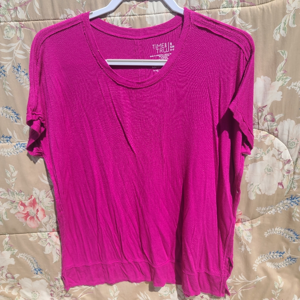 Small pink knit athletic top